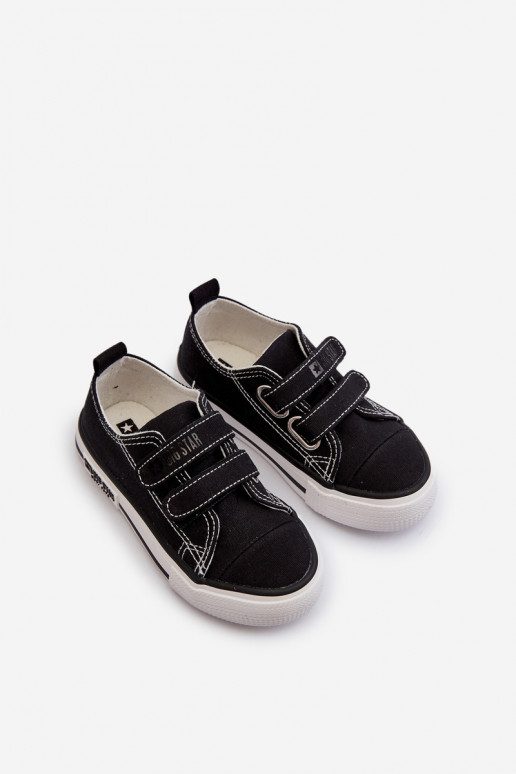 Bērnu brīvā laika apavi ar lipīgām aizdarēm Big Star LL374015 Melns