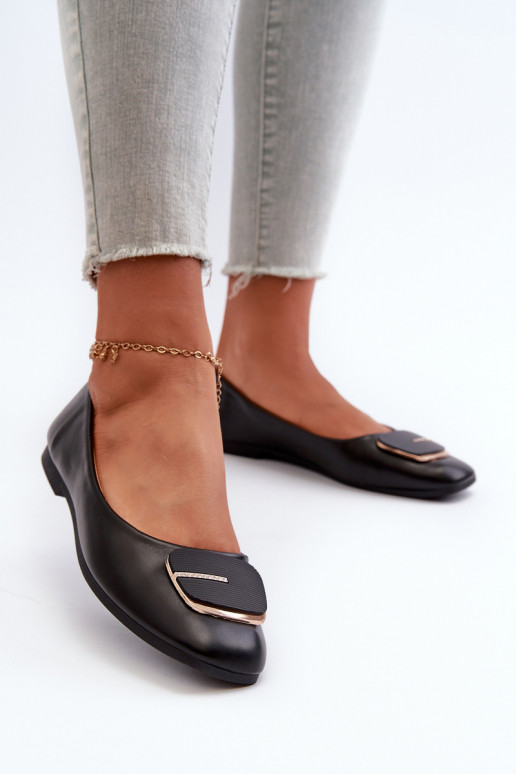 Balerīnas  Eko   ar ornamentiem Melns Edoslli Balerīnas  Eko   ar ornamentiem Melns Edoslli