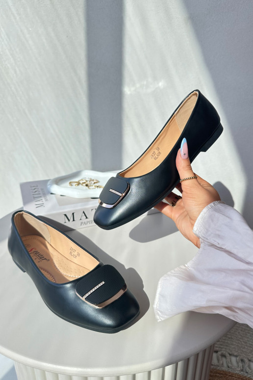 Balerīnas  Eko   ar ornamentiem Melns Edoslli Balerīnas  Eko   ar ornamentiem Melns Edoslli