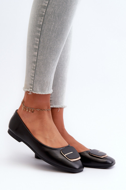 Balerīnas  Eko   ar ornamentiem Melns Edoslli Balerīnas  Eko   ar ornamentiem Melns Edoslli