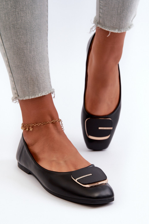 Balerīnas  Eko   ar ornamentiem Melns Edoslli Balerīnas  Eko   ar ornamentiem Melns Edoslli