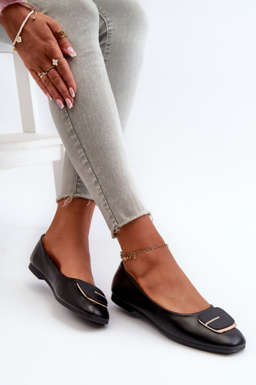 Balerīnas  Eko   ar ornamentiem Melns Edoslli Balerīnas  Eko   ar ornamentiem Melns Edoslli