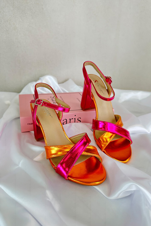 Eko   Elegantas augstpapēžu sandales  rozā krāsas Abilica Eko   Elegantas augstpapēžu sandales  rozā krāsas Abilica