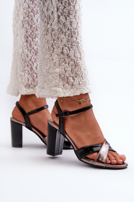 Eko   Elegantas augstpapēžu sandales  Melns Abilica Eko   Elegantas augstpapēžu sandales  Melns Abilica