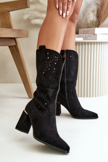  Sieviešu puszābaki Z Noskami Apavi ar spicu purngalu owe Melns Nevithra