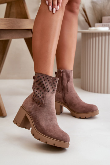 Sieviešu puszābaki Aizsprādzējamas  owe brūnas krāsas Rashmi