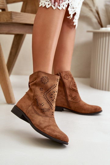   Sieviešu puszābaki Aizsprādzējamas  brūnas krāsas Irinette