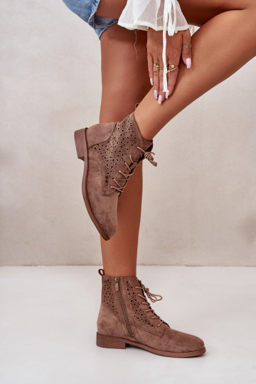 Sieviešu puszābaki ar rakstiem brūnas krāsas S.Barski HY66-136 2