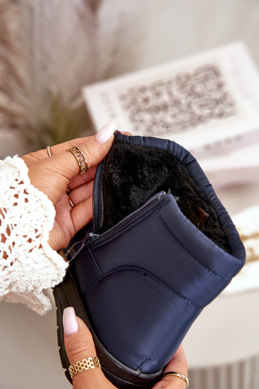 sniega apavi  siltināti tumši zilas krāsas Helis