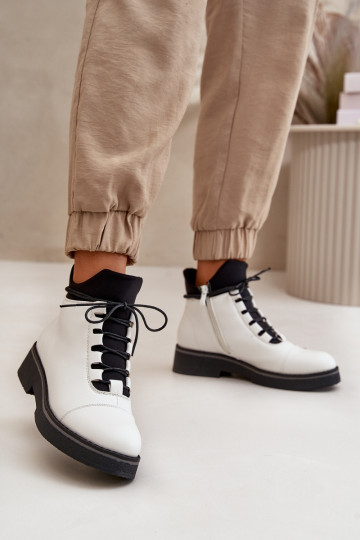 Sieviešu puszābaki siltināti  Eko   baltas krāsas