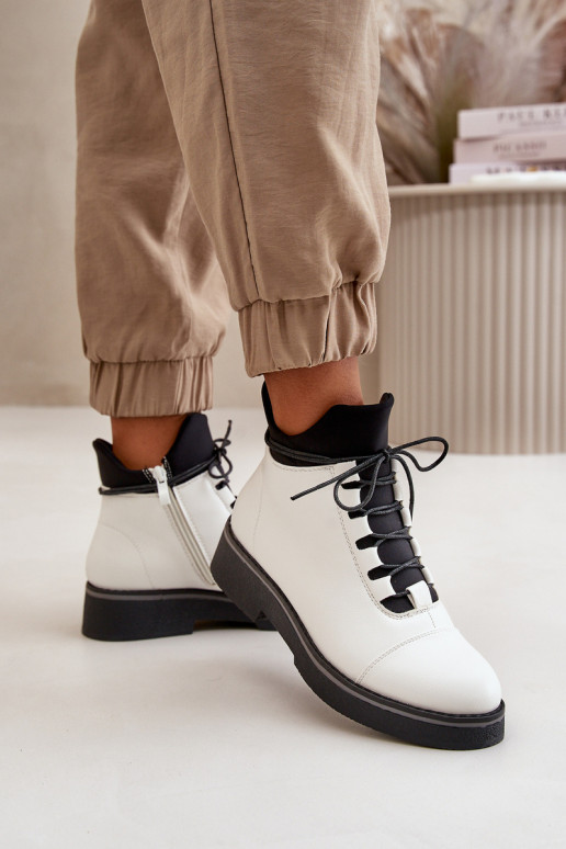 Sieviešu puszābaki siltināti  Eko   baltas krāsas Sieviešu puszābaki siltināti  Eko   baltas krāsas