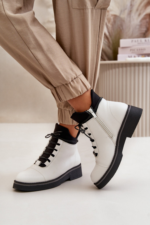 Sieviešu puszābaki siltināti  Eko   baltas krāsas Sieviešu puszābaki siltināti  Eko   baltas krāsas