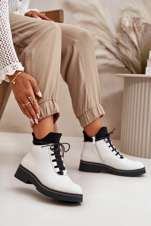 Sieviešu puszābaki siltināti  Eko   baltas krāsas Sieviešu puszābaki siltināti  Eko   baltas krāsas