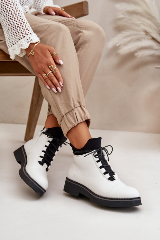 Sieviešu puszābaki siltināti  Eko   baltas krāsas Sieviešu puszābaki siltināti  Eko   baltas krāsas