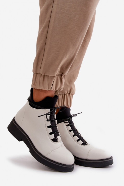 Sieviešu puszābaki siltināti  Eko   baltas krāsas Sieviešu puszābaki siltināti  Eko   baltas krāsas