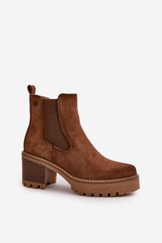 Sieviešu puszābaki siltināti ar papēdi owe brūnas krāsas Irissinae Sieviešu puszābaki siltināti ar papēdi owe brūnas krāsas Irissinae