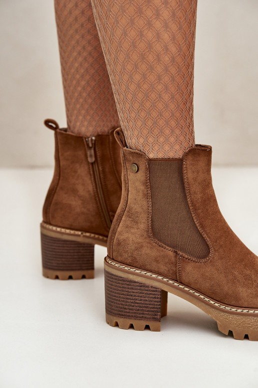 Sieviešu puszābaki siltināti ar papēdi owe brūnas krāsas Irissinae Sieviešu puszābaki siltināti ar papēdi owe brūnas krāsas Irissinae