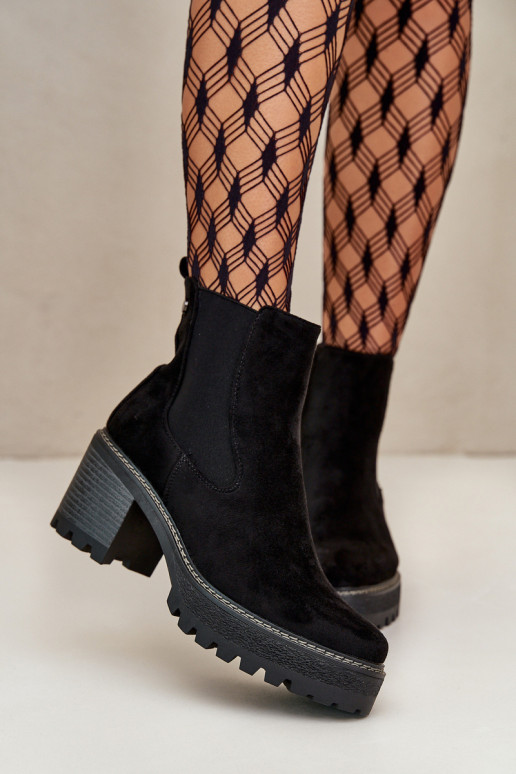 Sieviešu puszābaki siltināti ar papēdi owe Melns Irissinae Sieviešu puszābaki siltināti ar papēdi owe Melns Irissinae