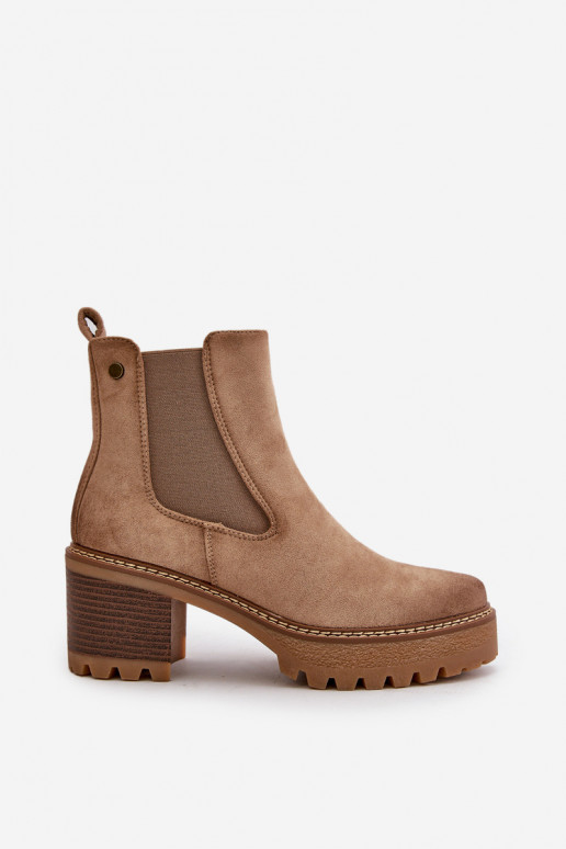 Sieviešu puszābaki siltināti ar papēdi owe smilšu krāsas Irissinae Sieviešu puszābaki siltināti ar papēdi owe smilšu krāsas Irissinae