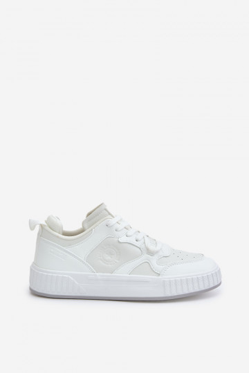 Sneakers modeļa apavi vīriešiem no eko ādas Big Star OO174003 baltas krāsas 2