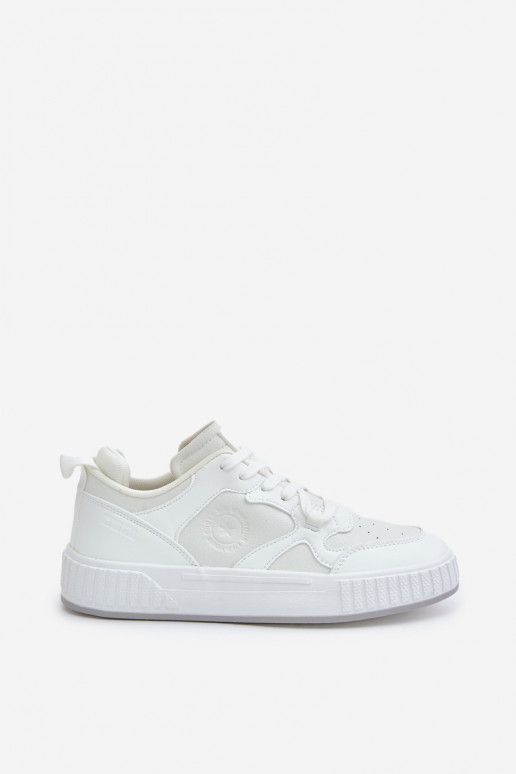 Sneakers modeļa apavi vīriešiem no eko ādas Big Star OO174003 baltas krāsas