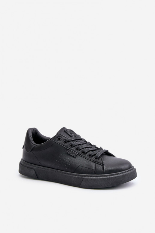 brīvā laika apavi Sneakers modeļa apavi vīriešiem no eko ādas Big Star OO174117 melnas krāsas