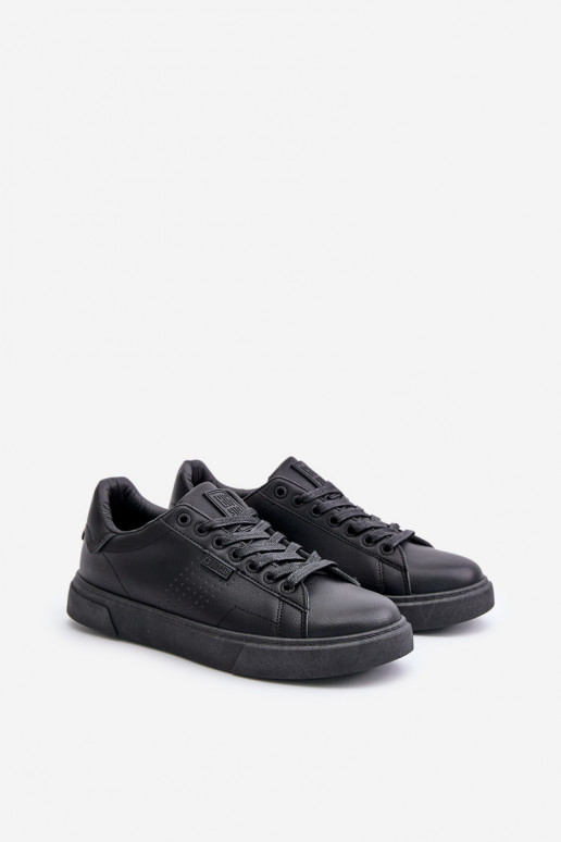 brīvā laika apavi Sneakers modeļa apavi vīriešiem no eko ādas Big Star OO174117 melnas krāsas