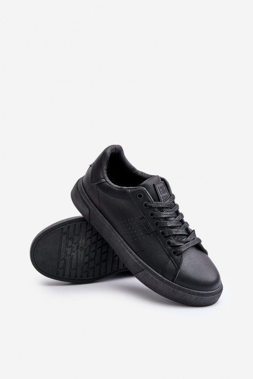 brīvā laika apavi Sneakers modeļa apavi vīriešiem no eko ādas Big Star OO174117 melnas krāsas