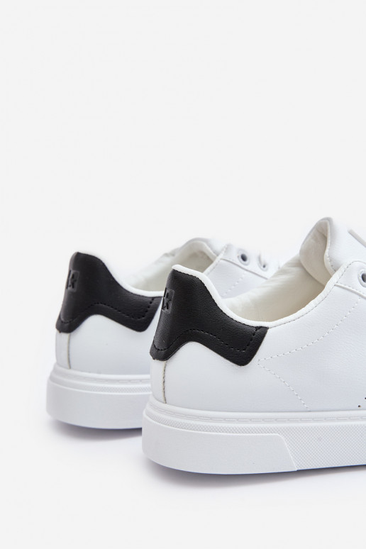 brīvā laika apavi  modeļa apavi  no eko ādas Big Star OO174115 baltas krāsas