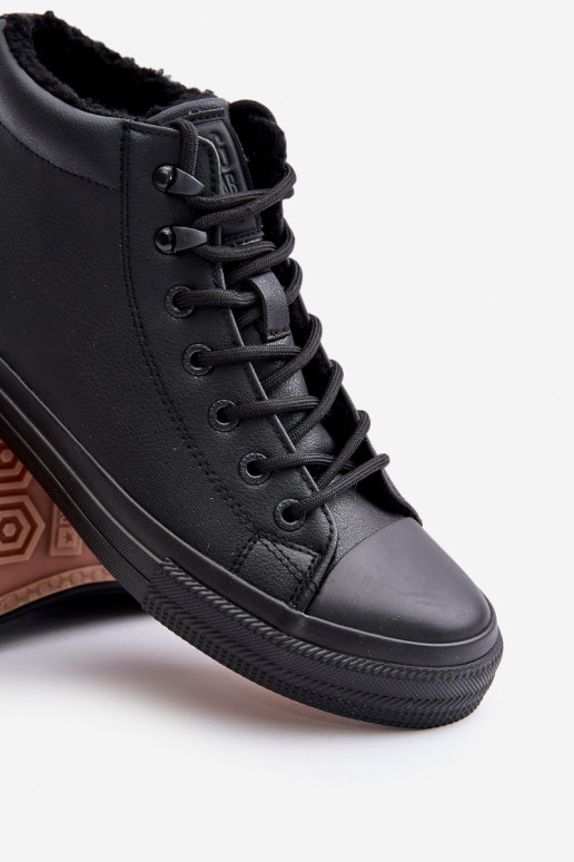 siltināti Vīriešu brīvā laika apavi no eko ādas Big Star OO174607 Melns