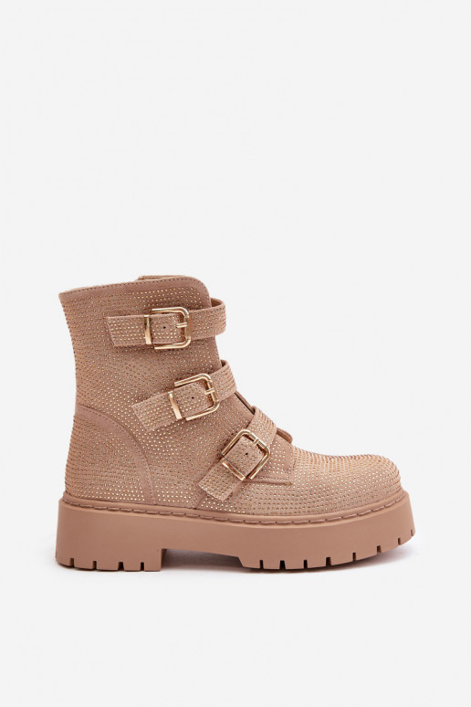 siltināti Sieviešu puszābaki  smilšu krāsas Ciascia