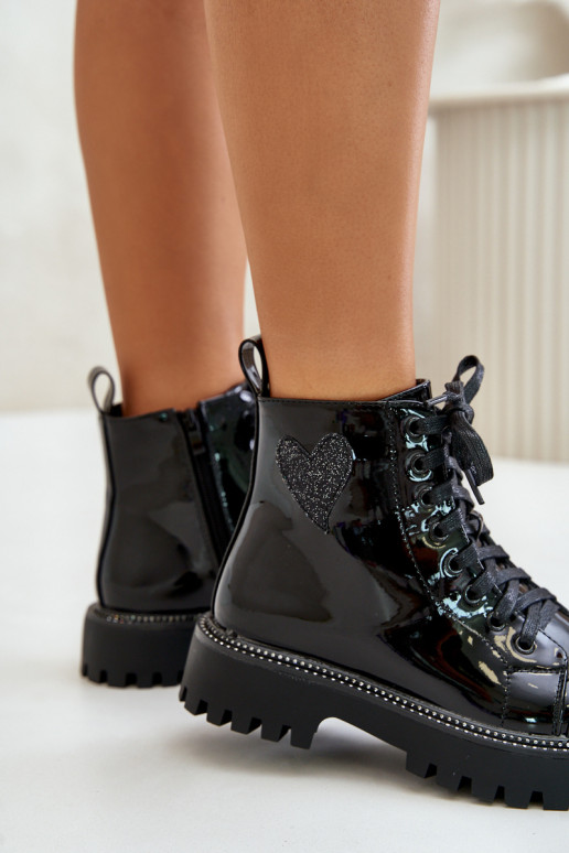 Laque Sieviešu puszābaki   Heartsm Melns Obeena