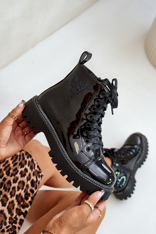 Laque Sieviešu puszābaki   Heartsm Melns Obeena