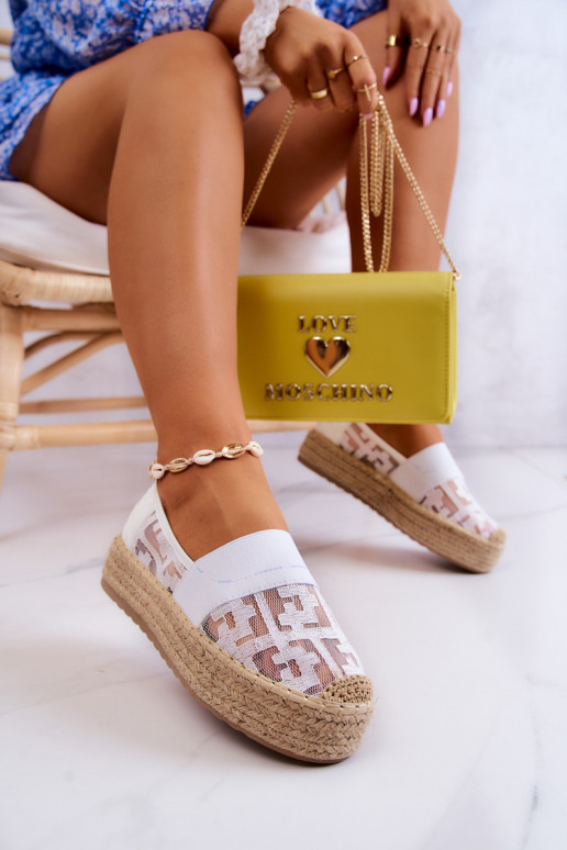 Slip On modeļa espadrilles baltas krāsas Berkaley  Slip On modeļa espadrilles baltas krāsas Berkaley