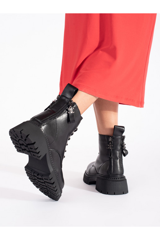   Melnas krāsas  sieviešu zābaki