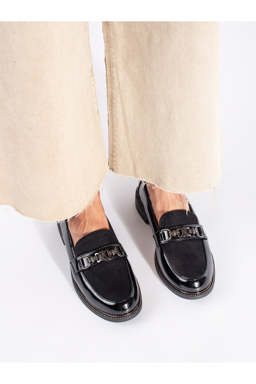 Melns  sieviešu mokasīni 2