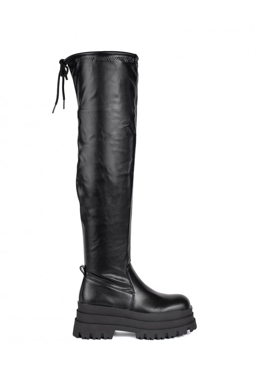 Melns garie zābaki ar platformu Melns garie zābaki ar platformu