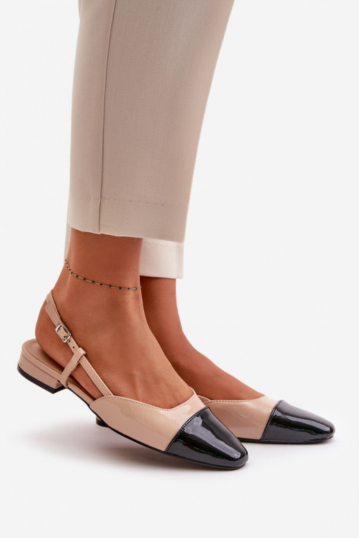 Lakotas balerīnas  Apavi ar spicu purngalu smilšu krāsas Kairael