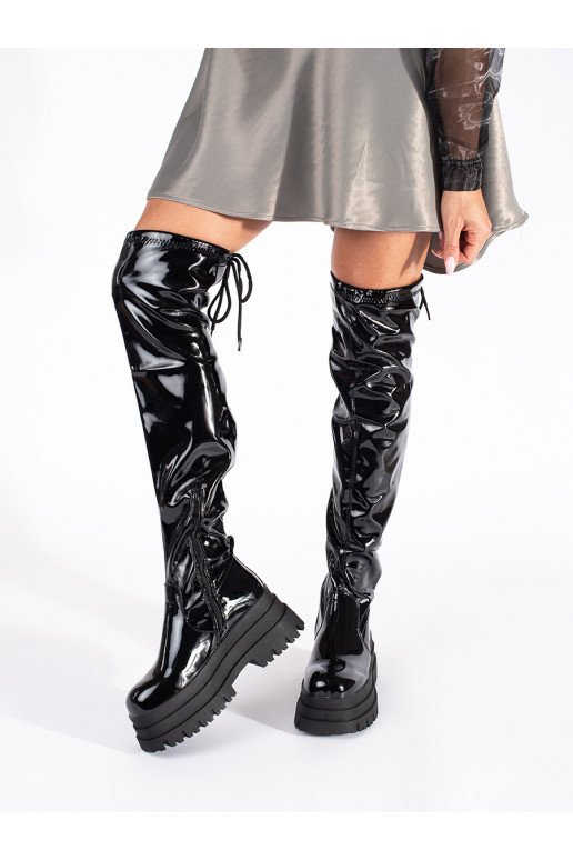 Melns  garie zābaki ar platformu