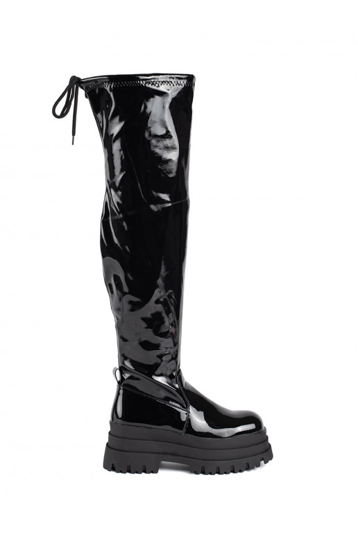 Melns  garie zābaki ar platformu