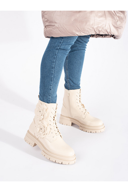 smilšu krāsas  sieviešu zābaki