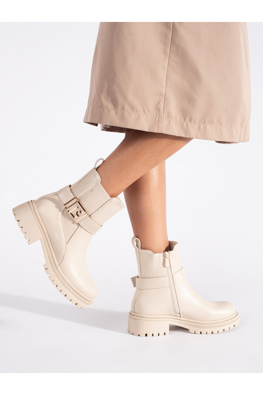 ziloņkaula krāsas  zābaki 