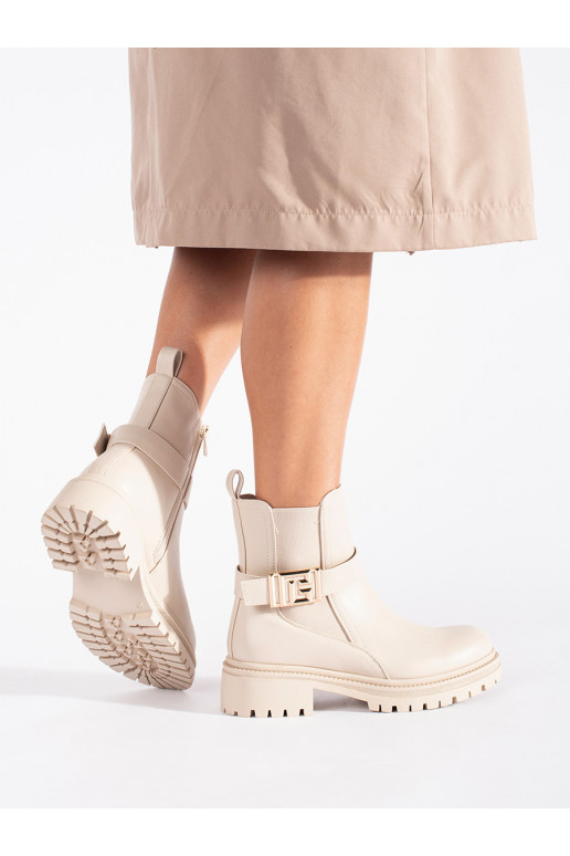 ziloņkaula krāsas  zābaki 