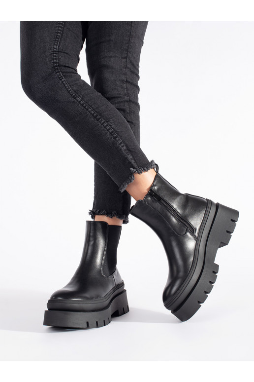 Melns Sieviešu zābaki ar platformu