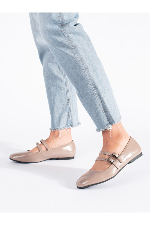 smilšu krāsas  balerīnas