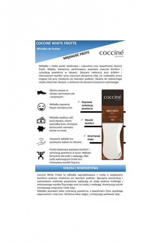 Zolītes Coccine INhite Frotte kokvilnas frotē audums uz lateksa putām 34-41