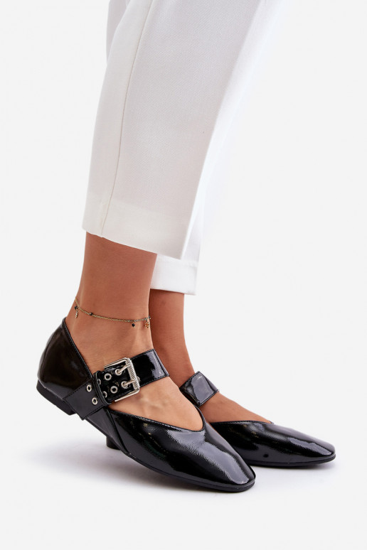 Lakotas balerīnas ar siksniņām Melns Azirae Lakotas balerīnas ar siksniņām Melns Azirae