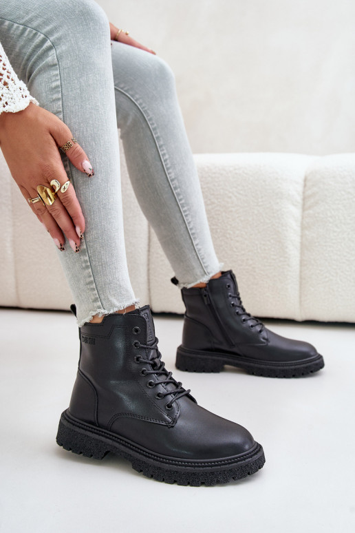 siltināti zābaki  OO274A126 Melns siltināti zābaki  OO274A126 Melns