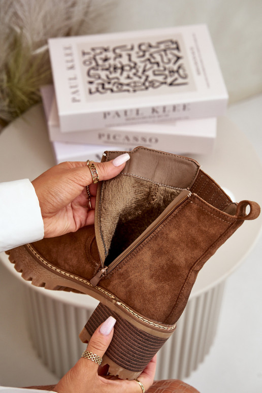 Sieviešu puszābaki Z u siltināti brūnas krāsas Nevitas Sieviešu puszābaki Z u siltināti brūnas krāsas Nevitas