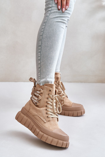 Sieviešu puszābaki ar platformu  m brūnas krāsas Edidda